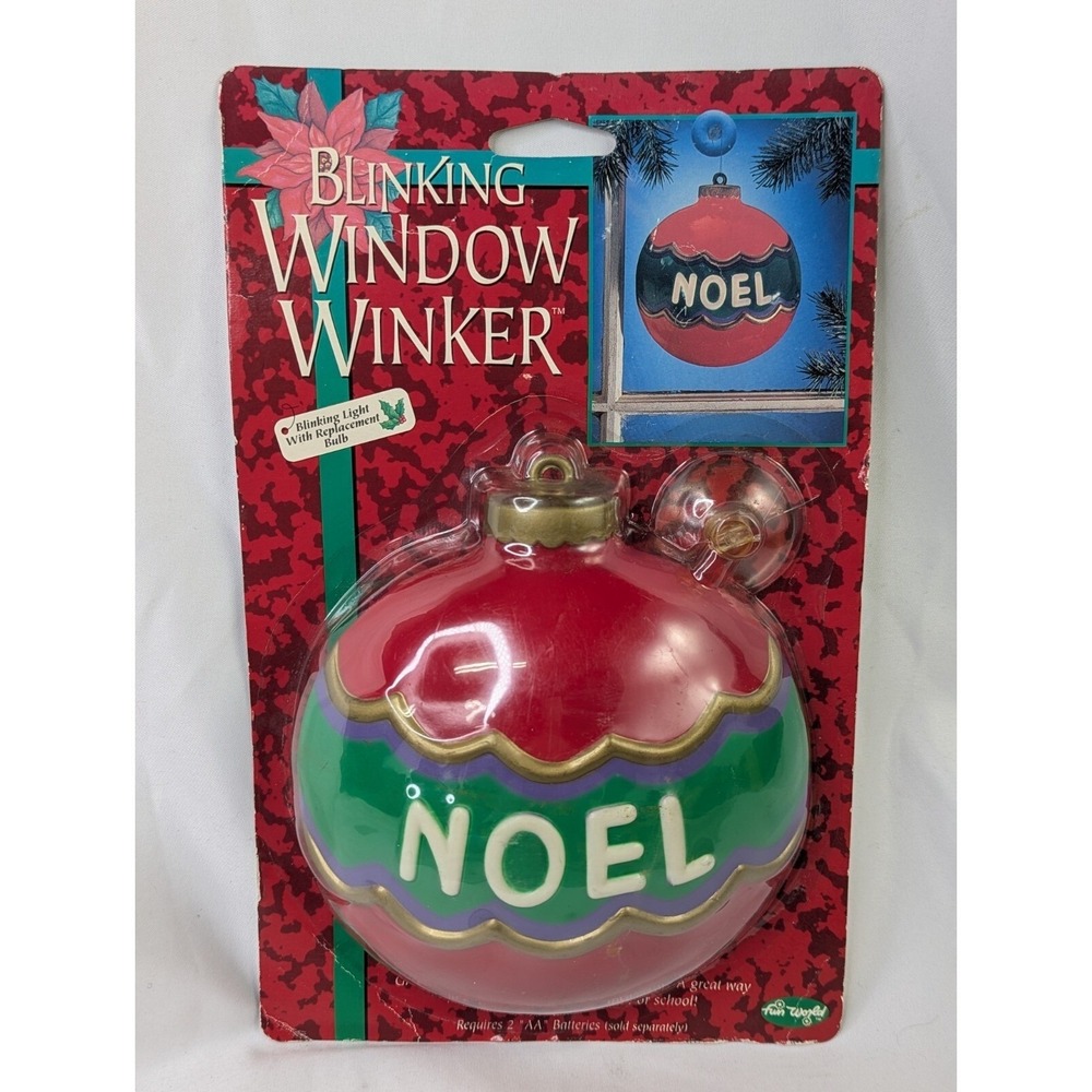 Fun World Christmas Decoration Noel Blinking Window Winker Sealed‎